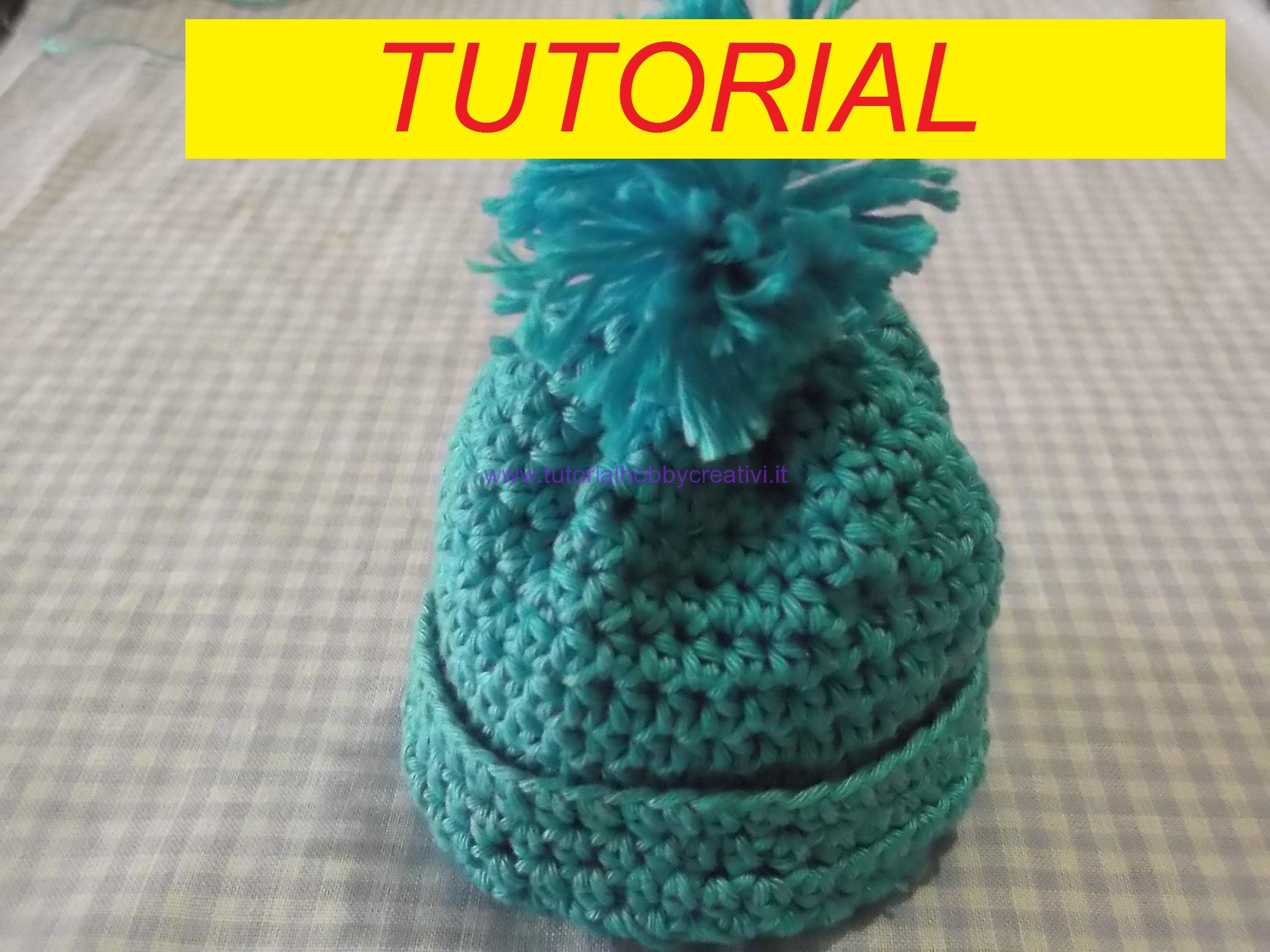 Tutorial Per Realizzare Un Mini Cappello Con Pon Pon Portaconfetti Tutorial Punto Croce Uncinetto Cucito