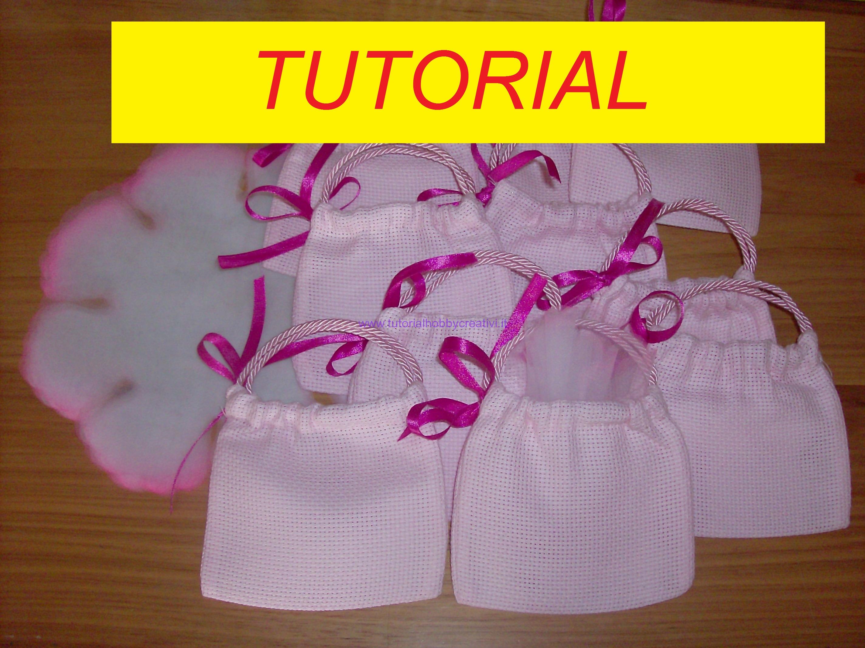 Tutorial Per Realizzare Una Borsetta Portaconfetti In Tela Aida Tutorial Punto Croce Uncinetto Cucito