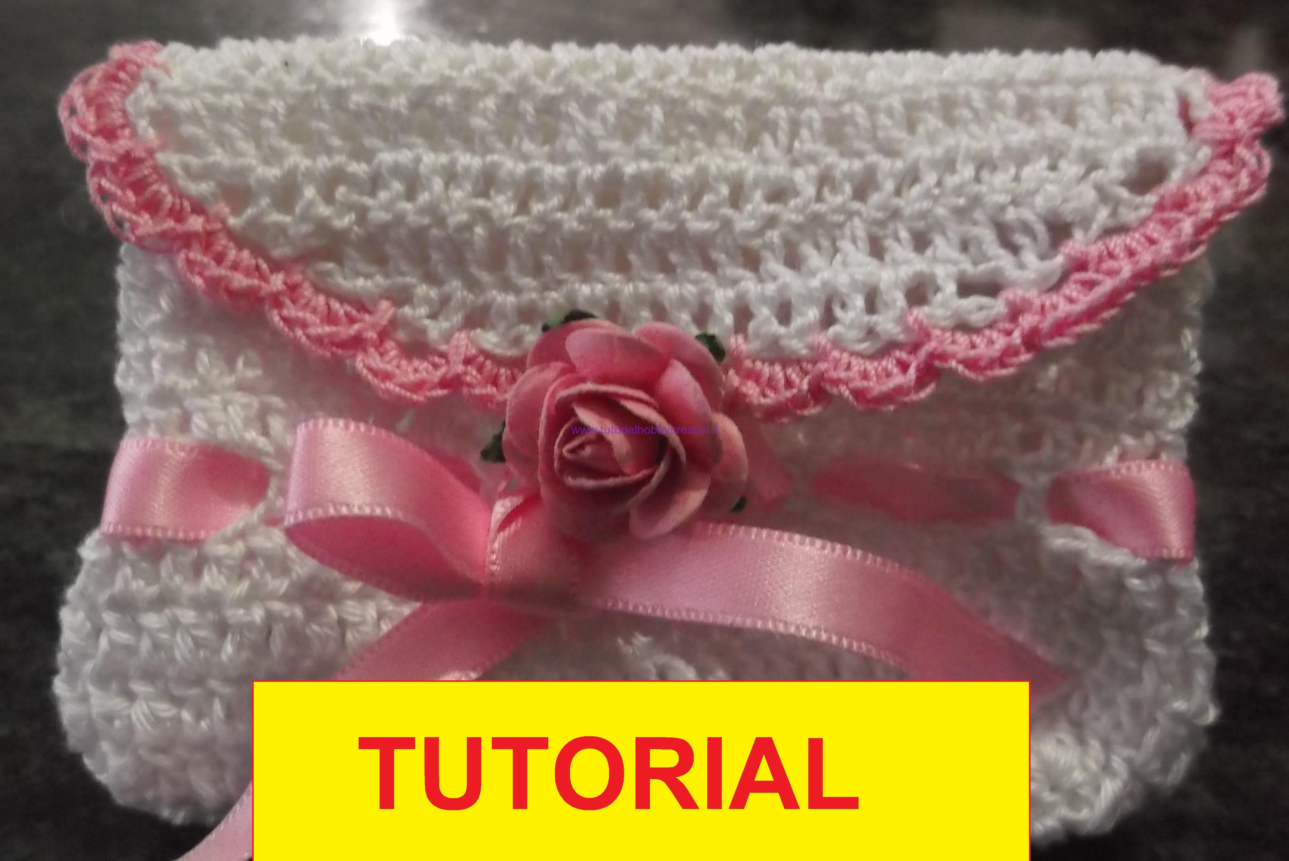 Tutorial Per Realizzare Una Mini Borsetta Pochette All Uncinetto Portaconfetti Bomboniera Tutorial Punto Croce Uncinetto Cucito