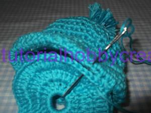 Tutorial mini cappellino con pon-pon portaconfetti (12)